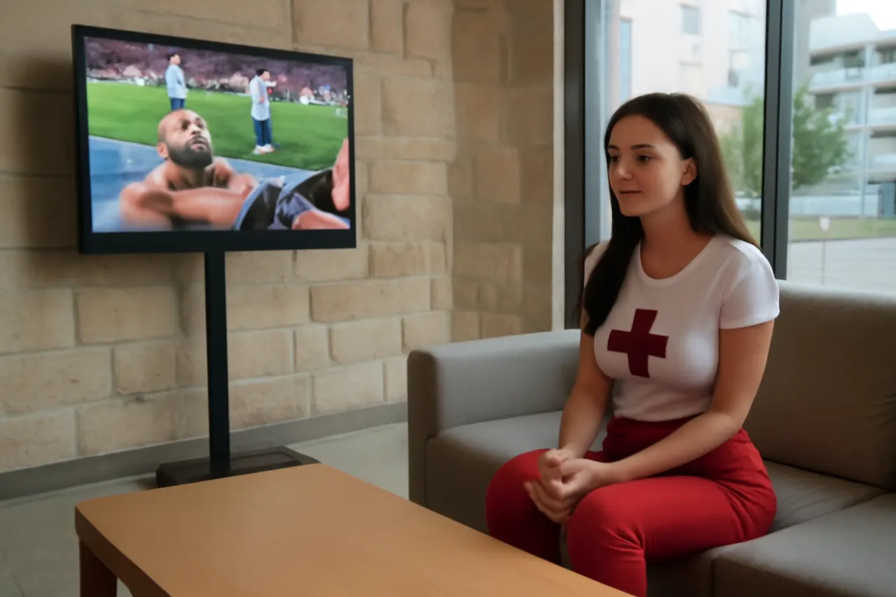 Grounded editorial scene illustrating Croatian influencer Ivana Knoll switched her support to England for the World Cup quarterfinal in her city, while UFC star Conor McGregor faced another setback with a leg injury during his return fight.