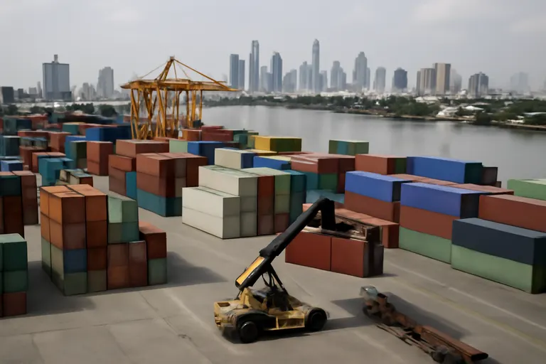 General business and trade setting with a clear real-world economic focal point.