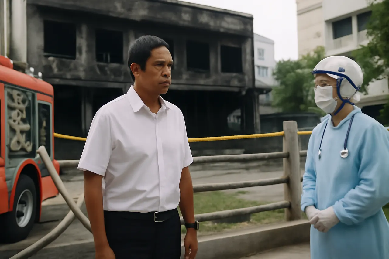 Grounded editorial scene illustrating A fire at a Bangkok bar late on Sunday resulted in 27 deaths and 63 injuries, with authorities investigating the cause.