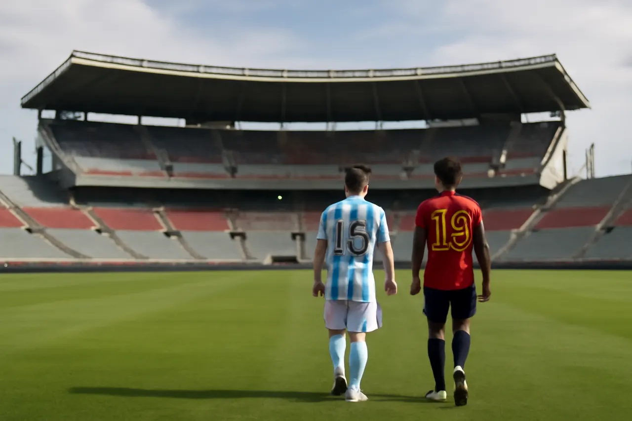 Grounded editorial scene illustrating As the FIFA World Cup 2026 nears its conclusion, the semifinals feature top talents from France, Spain, England, and Argentina, echoing past tournaments and raising expectations.