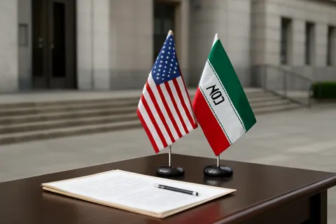 Grounded editorial scene illustrating A new wave of US strikes on Iran prompted retaliatory attacks by Iran’s IRGC targeting US-linked sites in the Gulf, escalating an already fragile ceasefire.