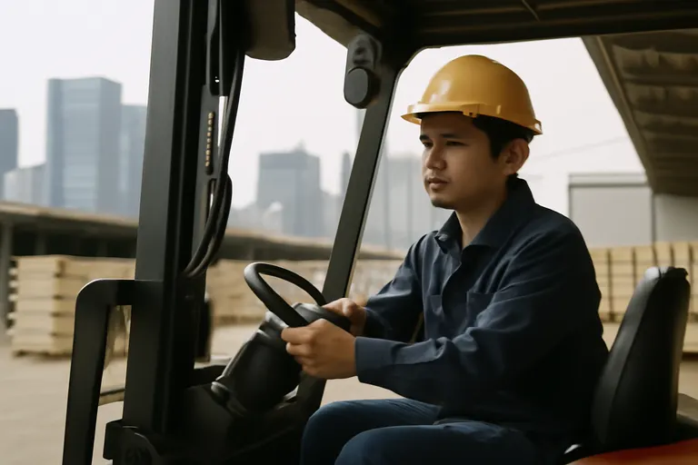 General business and trade setting with a clear real-world economic focal point.