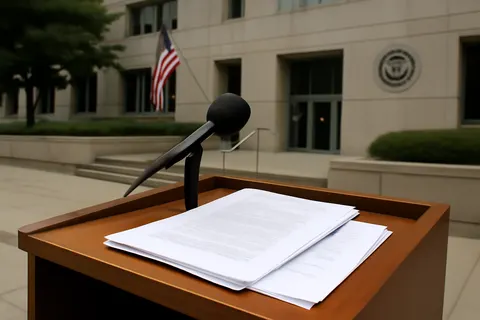 Grounded editorial scene illustrating President Claudia Sheinbaum announced formal requests to US prosecutors following multiple deaths of Mexican nationals during immigration raids and custody.