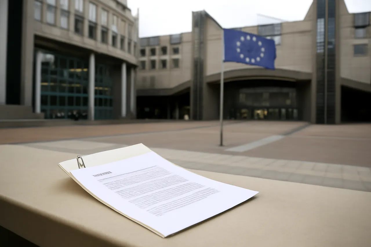 Grounded editorial scene illustrating The Chinese online marketplace AliExpress has been fined by the European Union, marking a significant enforcement of the EU’s Digital Services Act.
