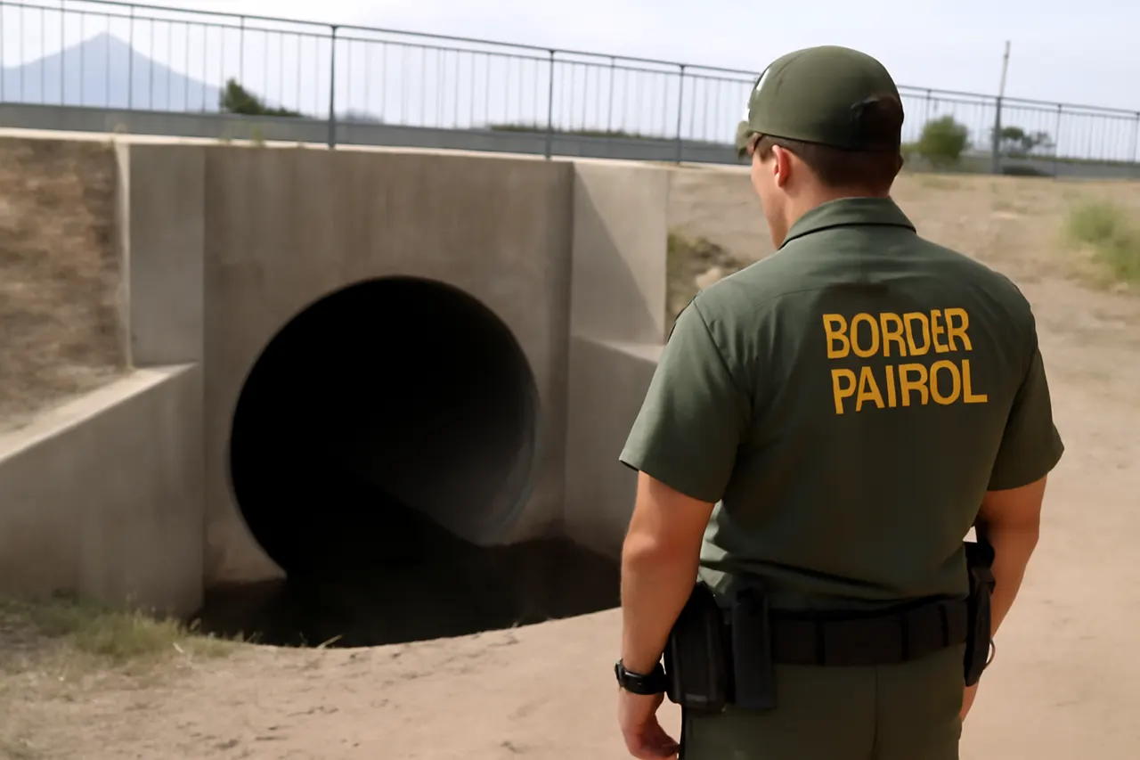 Grounded editorial scene illustrating Authorities report smugglers charge up to $30,000 to guide migrants through hazardous underground tunnels beneath El Paso neighborhoods.