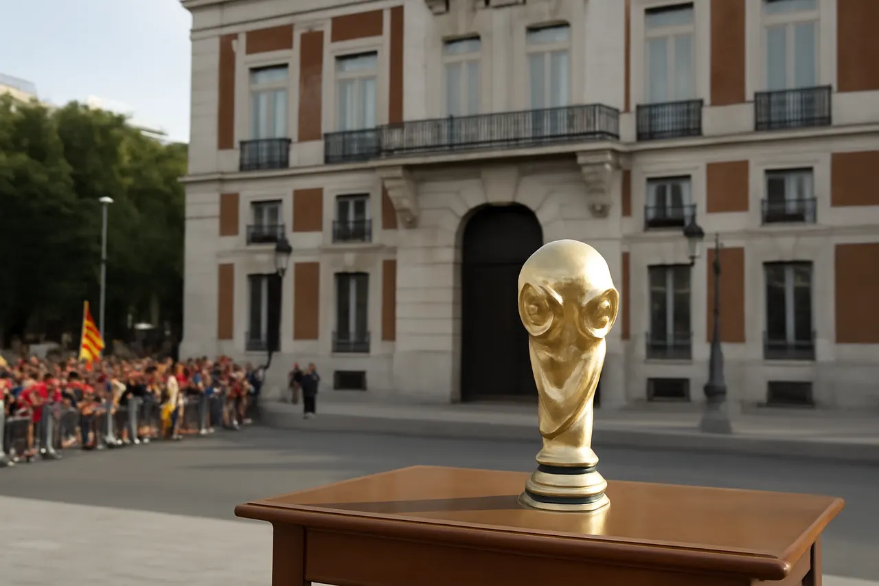 Grounded editorial scene illustrating Millions of fans welcomed Spain's victorious World Cup team in Madrid as FIFA launched a probe into post-match altercations following the final.