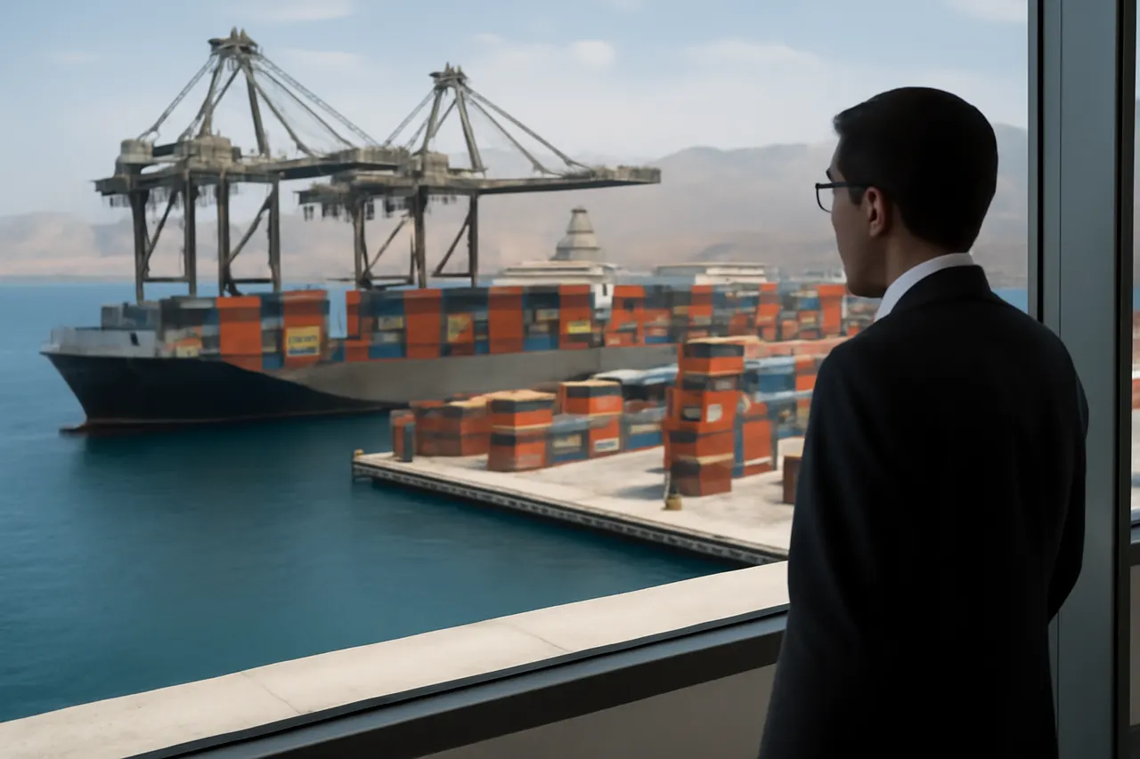 General business and trade setting with a clear real-world economic focal point.