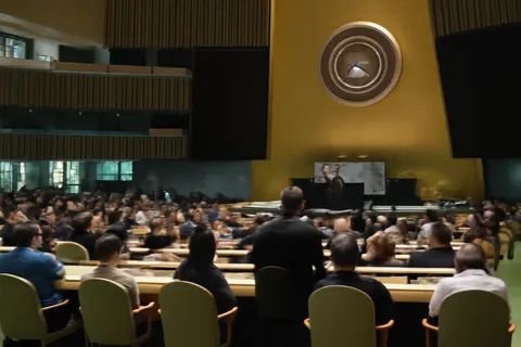 Grounded editorial scene illustrating On Nelson Mandela International Day, diplomats and volunteers in New York City and at the UN General Assembly emphasized the urgent need to address poverty, inequality, and global injustice.