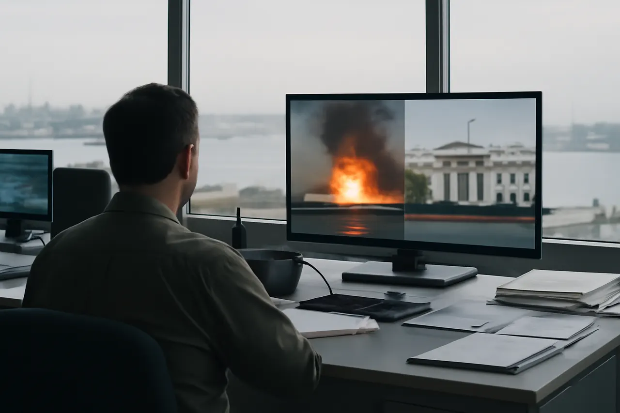 Grounded editorial scene illustrating The United States continued attacks on Iran for a tenth consecutive night, while Iran retaliated with strikes on US military assets and reported fires on tankers in the strategic Strait of Hormuz.
