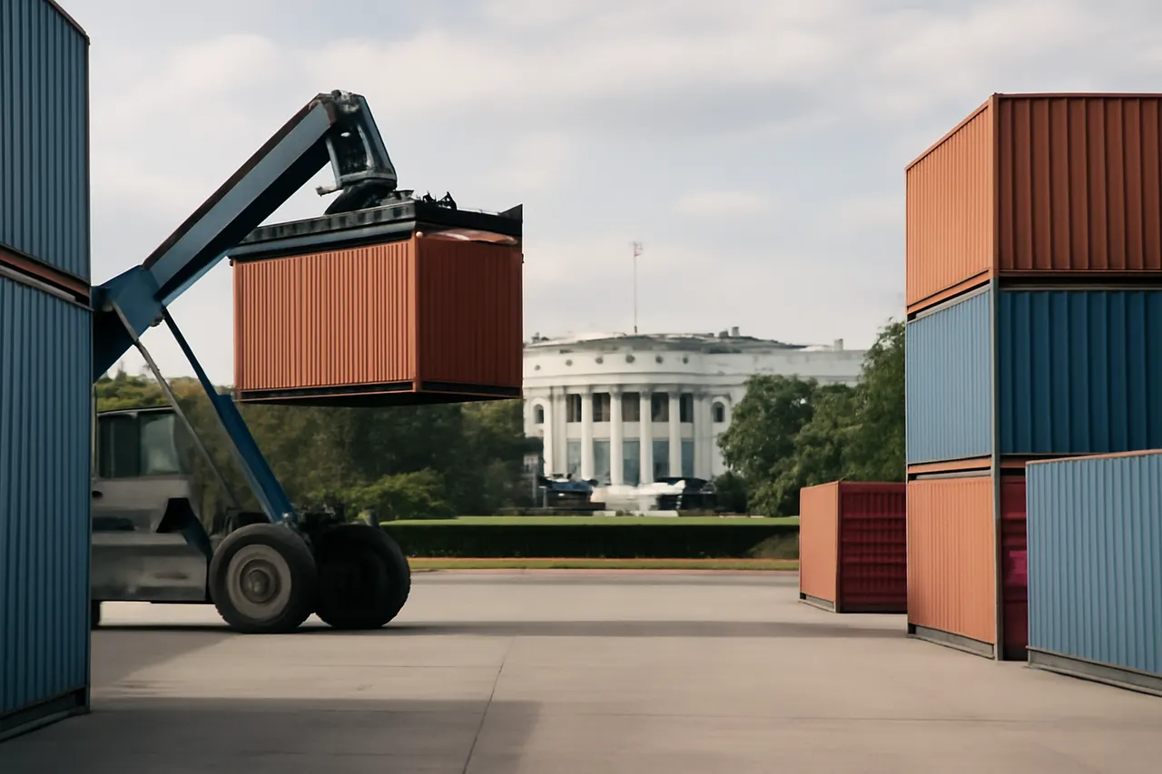 General business and trade setting with a clear real-world economic focal point.