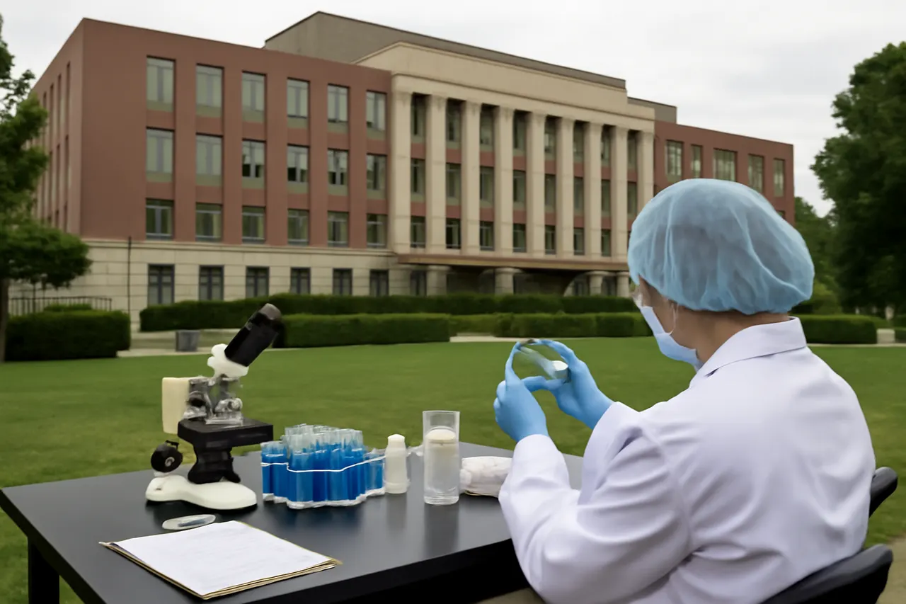 Grounded editorial scene illustrating US Health Secretary Robert F. Kennedy Jr. states the source of the cyclosporiasis outbreak has been identified, despite expert warnings of rising infections, after the FDA reversed a multi-state lettuce recall.