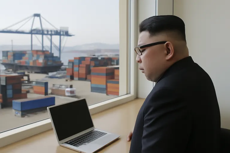 General business and trade setting with a clear real-world economic focal point.