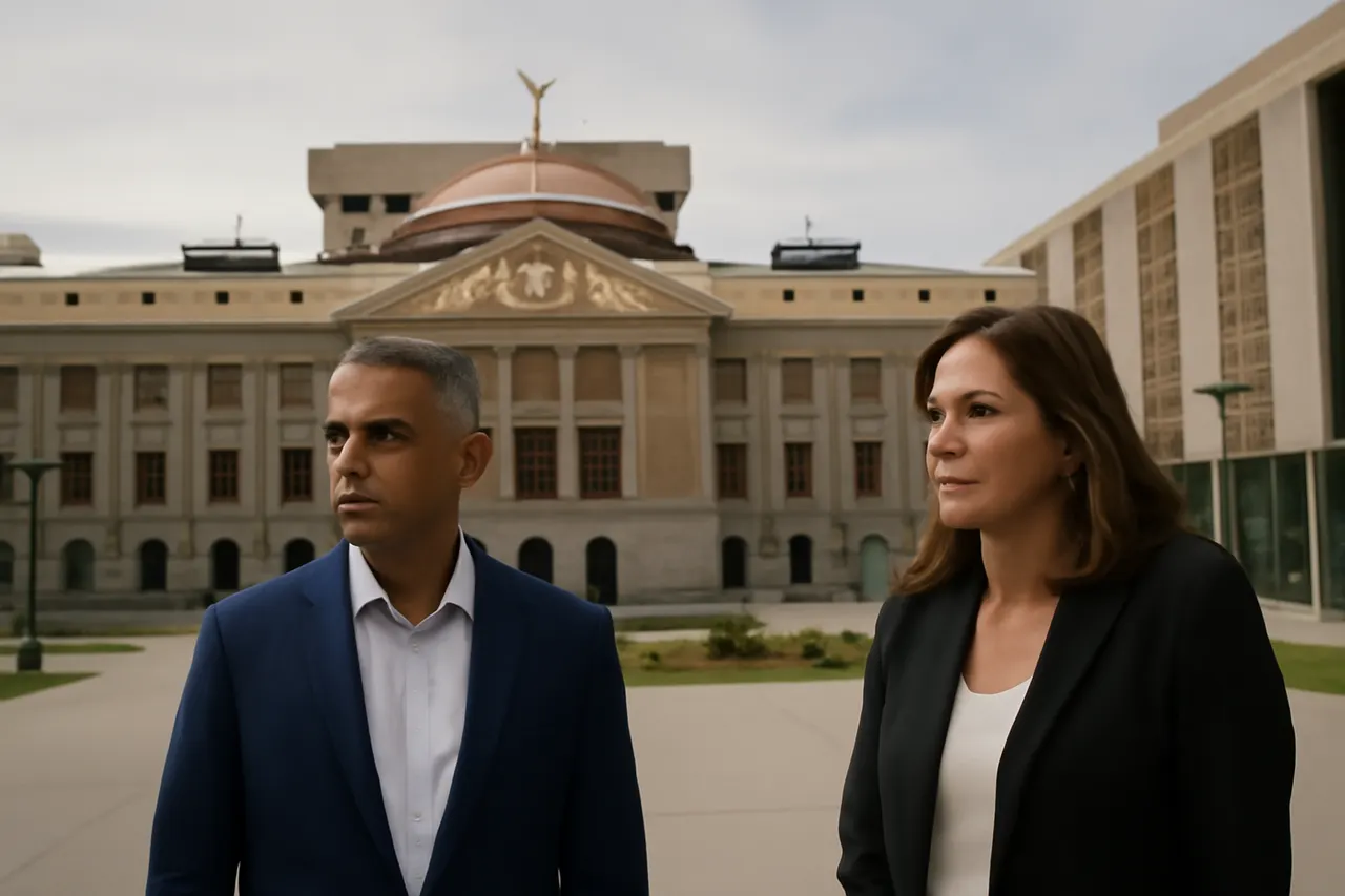 Grounded editorial scene illustrating Amish Shah and Marlene Galán-Woods vie for Democratic nomination in Arizona’s 1st Congressional District, with the winner poised to challenge GOP-backed Jay Feely in a race that could influence House control.