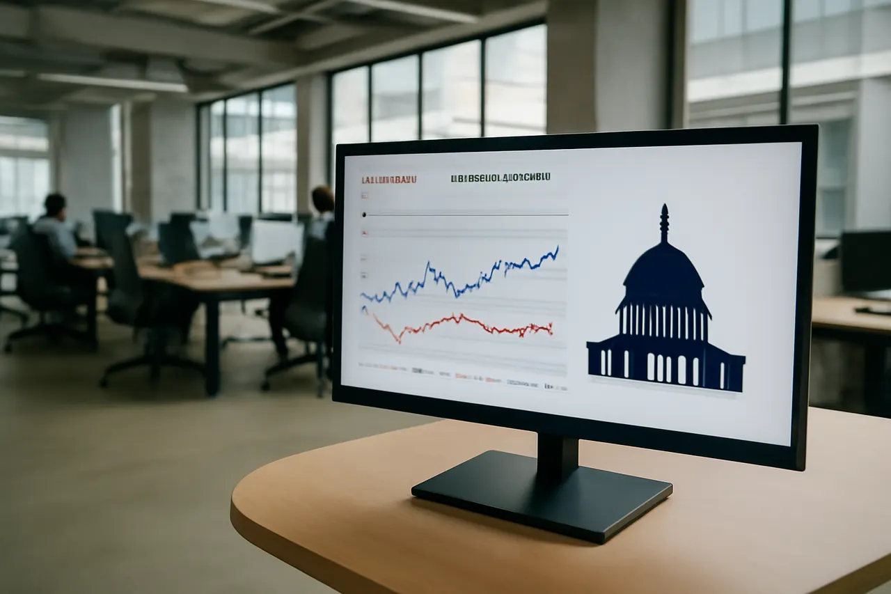 General business and trade setting with a clear real-world economic focal point.