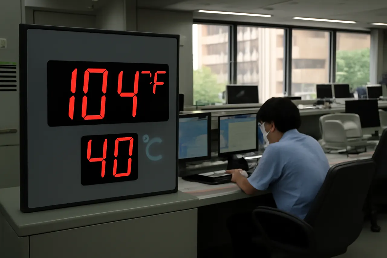 Grounded editorial scene illustrating The Japan Meteorological Agency issues widespread heatstroke alerts amid deadly heatwave, introducing a new warning term for extreme temperatures.