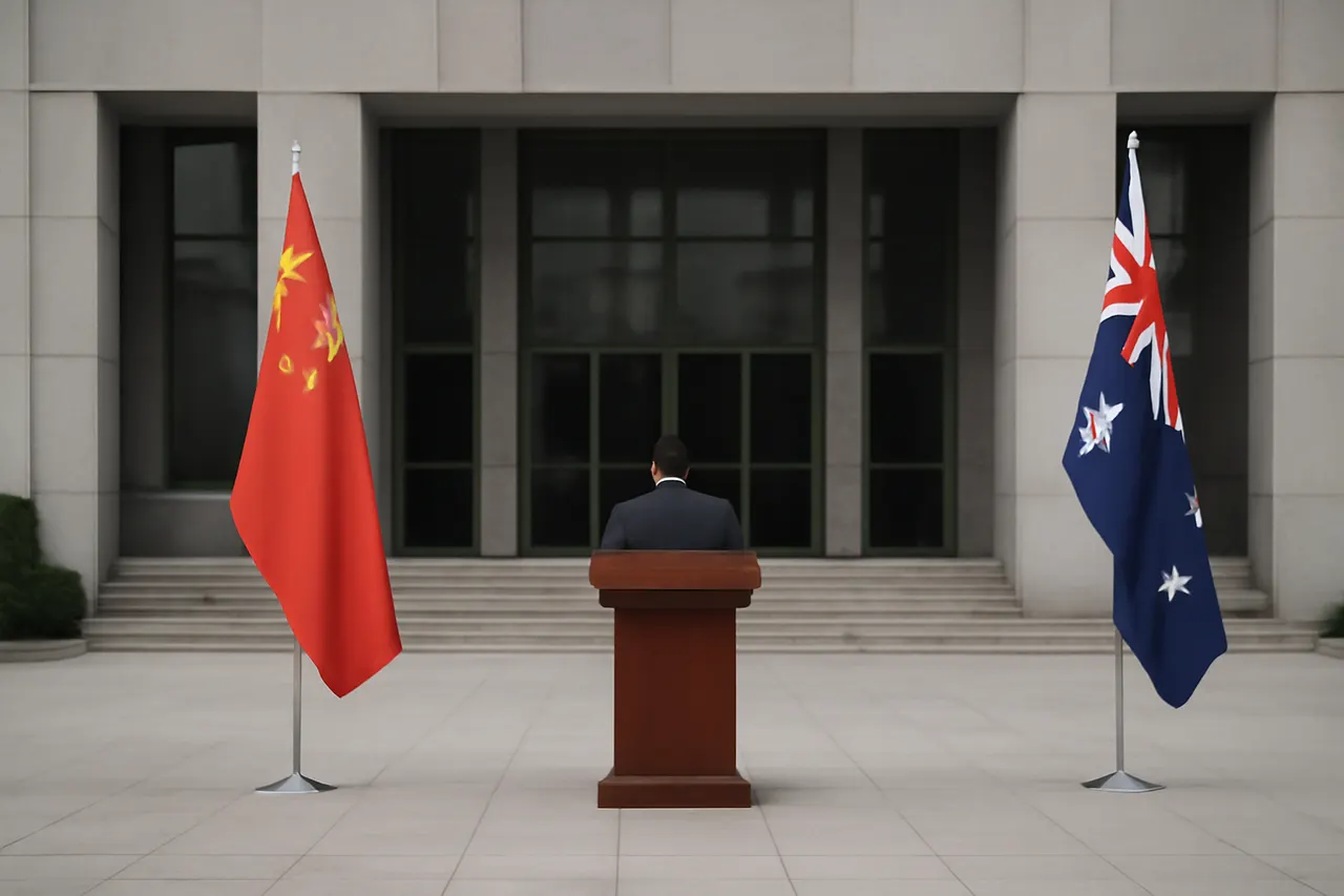 Grounded editorial scene illustrating Following a maritime clash between Chinese and Philippine forces, China criticizes Australia for escalating tensions after Australian Senator Penny Wong warned Beijing against destabilising actions.
