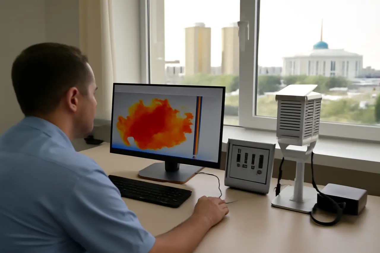 Grounded editorial scene illustrating The Kazakh capital, known as the world’s second-coldest capital, has experienced unprecedented heatwaves this summer, highlighting growing climate threats across Central Asia.