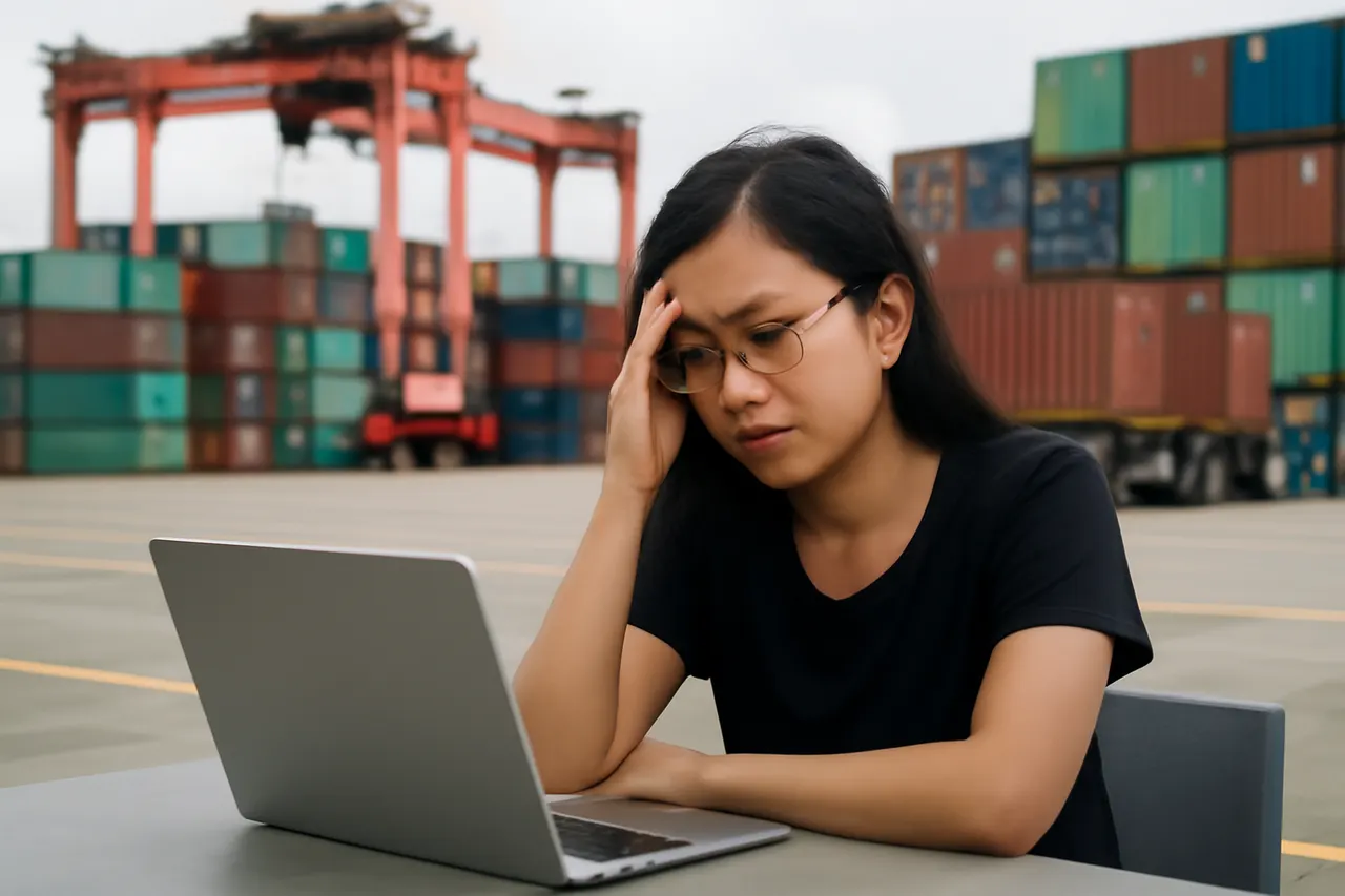 General business and trade setting with a clear real-world economic focal point.