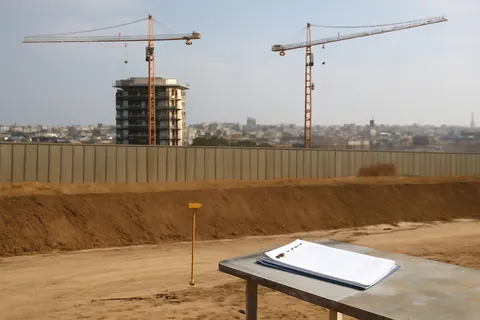Grounded editorial scene illustrating The new barrier deepens Palestinian concerns over permanent Israeli control of much of Gaza, extending beyond the US-backed ceasefire demarcation line.