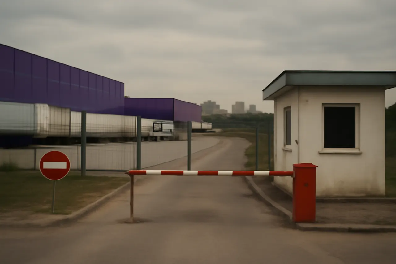 Grounded editorial scene illustrating Drone attacks on logistics hubs linked to Russia’s largest online retailer Wildberries disrupt supply chains and threaten livelihoods of small and medium-sized enterprises.