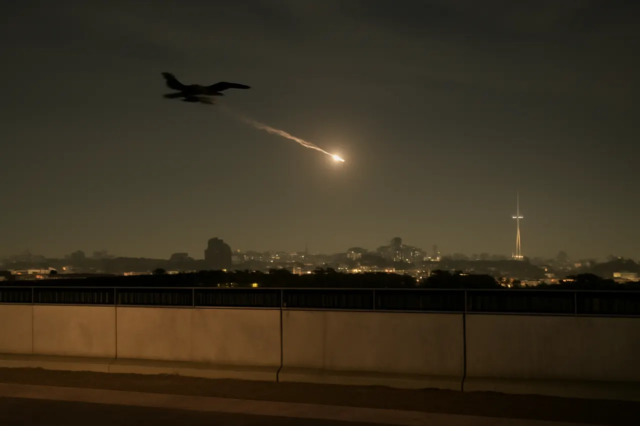 Grounded editorial scene illustrating The United States has launched airstrikes for the 13th straight night, while Iranian officials caution that continued attacks may provoke retaliation against Gulf countries.