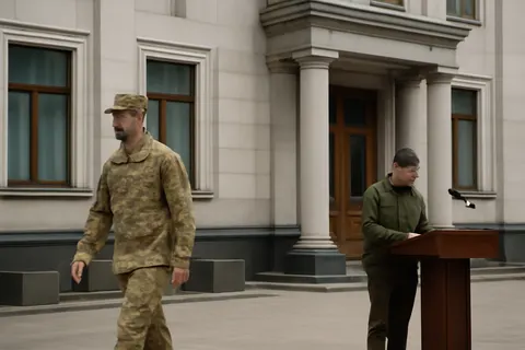 Grounded editorial scene illustrating Despite replacing top defence officials, Ukraine's military performance in 2026 marks significant gains against Russia, with high Russian troop losses and strategic territorial advances.