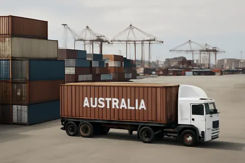 General business and trade setting with a clear real-world economic focal point.
