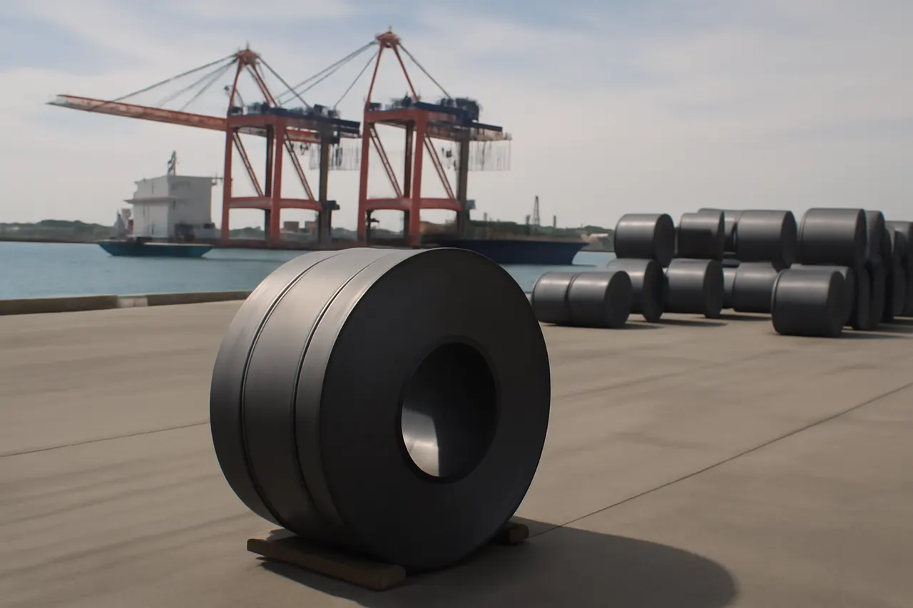 General business and trade setting with a clear real-world economic focal point.