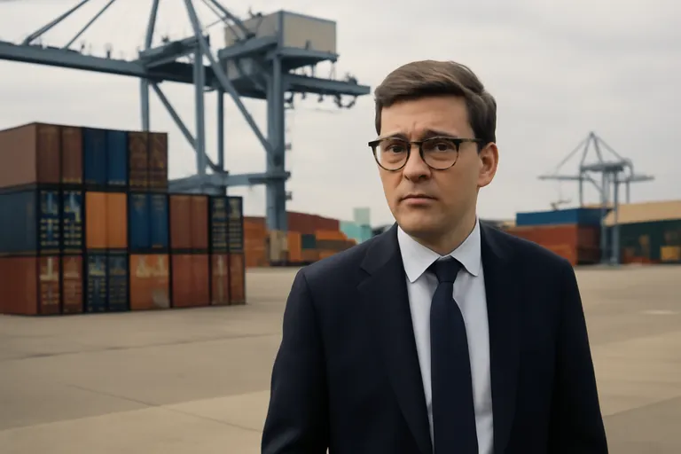 General business and trade setting with a clear real-world economic focal point.