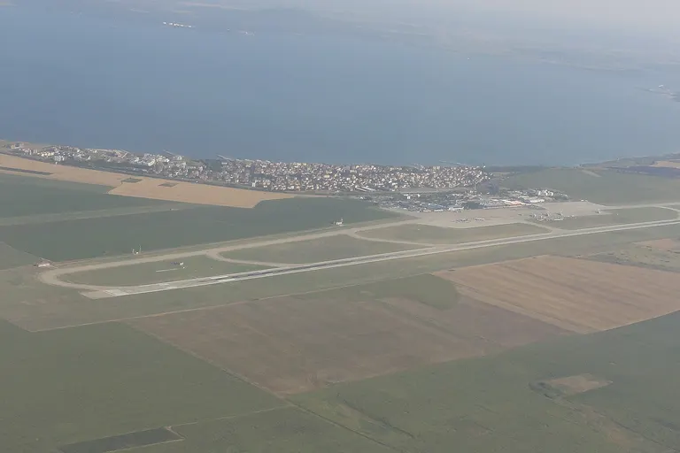 Runway of Bourgas airport