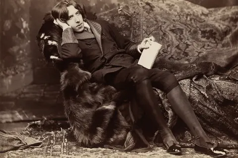 Oscar Wilde , photographic print on card mount: albumen.