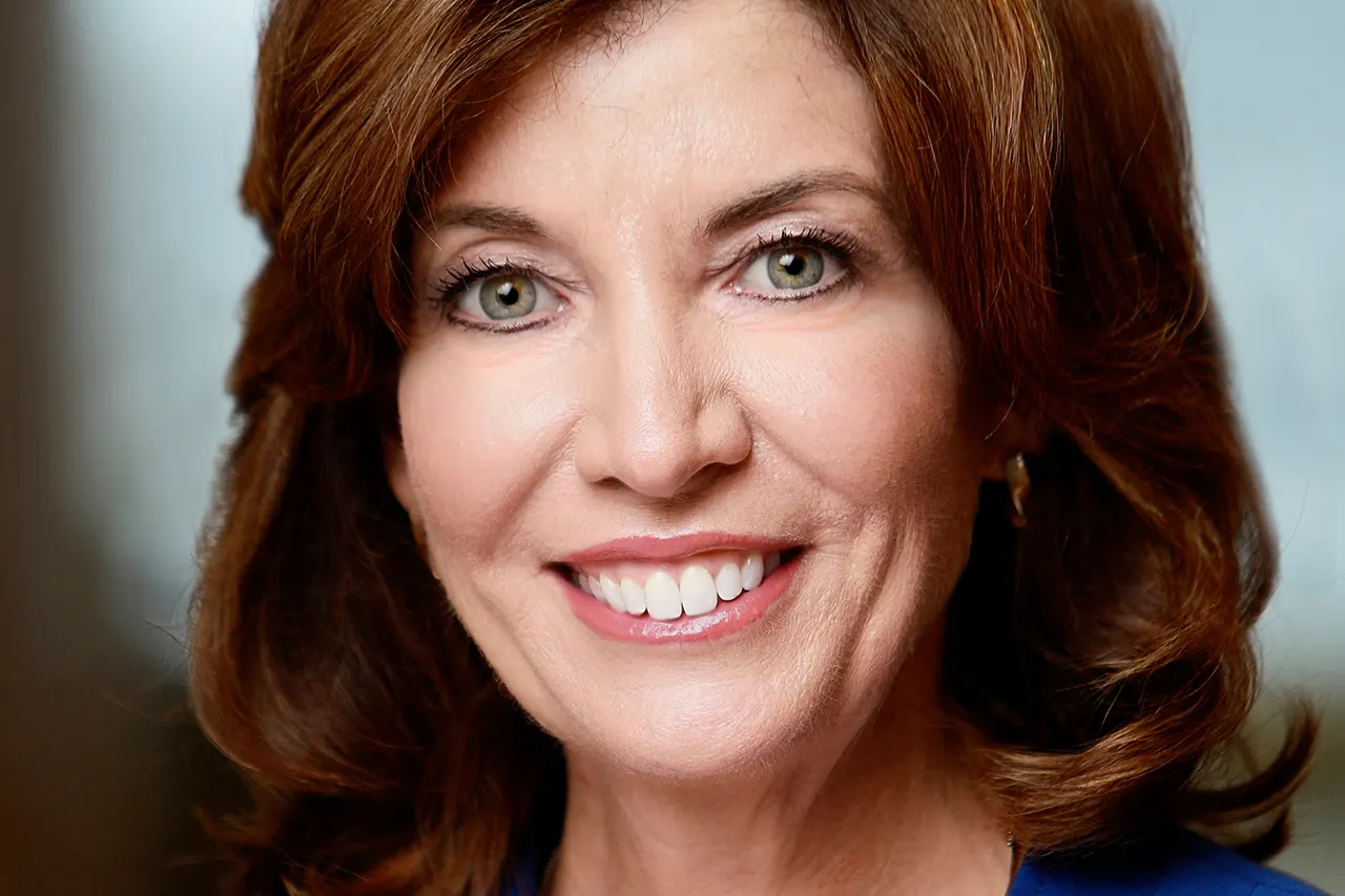 Official portrait of Lieutenant Governor of New York Kathy Hochul, taken in November 2017