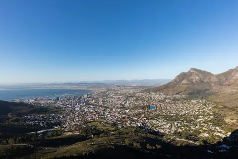 Cape Town viewed from Lion's Head, South Africa