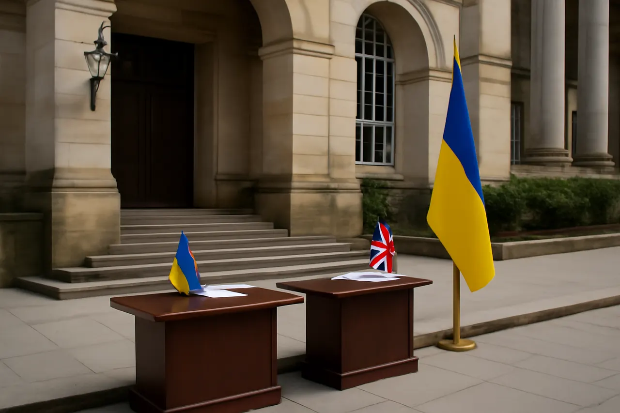 Grounded editorial scene illustrating Ukrainian President Volodymyr Zelensky met with UK Prime Minister Andy Burnham to discuss enhanced support against Russian air defences and defence cooperation.