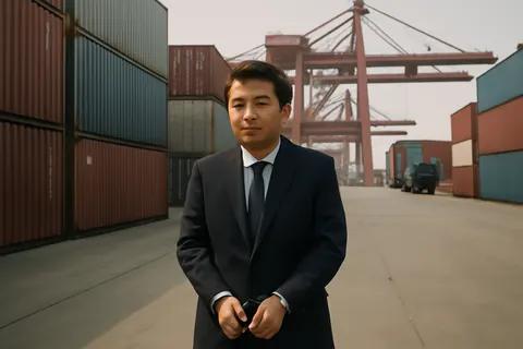 General business and trade setting with a clear real-world economic focal point.