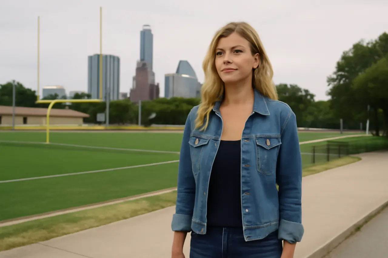 Grounded editorial scene illustrating Adrianne Palicki credits Austin, Texas, with providing a supportive creative community and opportunities that Hollywood did not offer.