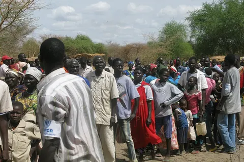 UNHCR staff assist refugees arriving at the Doro camp in South Sudan, close to the border with neighbouring Sudan. Nearly 50,000 refugees have arrived here in recent months. To find out how the UK is helping in the region, please visit: www.dfid.gov.uk/News/Latest-news/2012/South-Sudan-UK-warn... Image: Robert Stansfield/Department for International Development Terms of use This image is posted under a Creative Commons - Attribution Licence , in accordance with the Open Government Licence . You are free to embed, download or otherwise re-use it, as long as you credit the source as 'Robert Stansfield/Department for International Development'.