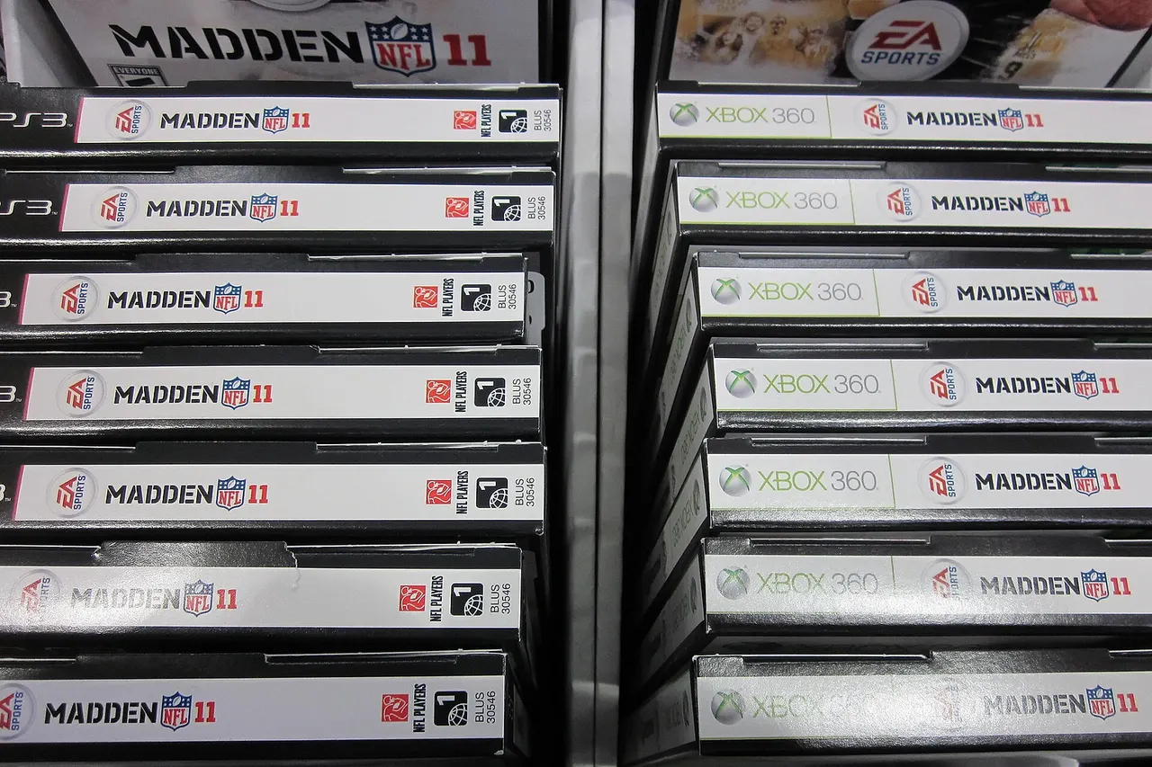 Boxes of Madden NFL 11 for the PS3 & Xbox 360 at Costco Warehouse no. 475 in South San Francisco, California.