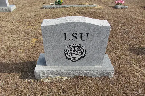 Louisiana State University, LSU Tigers Headstone, Heuck's Retreat Baptist Church Cemetery, Lincoln County, Mississippi.