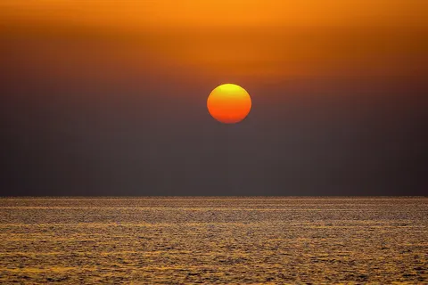 Sunrise on the Red Sea in Egypt