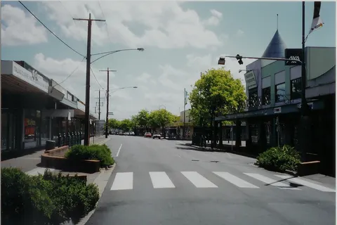 Moe CBD area, on George Street besides Gypsies pizza shop