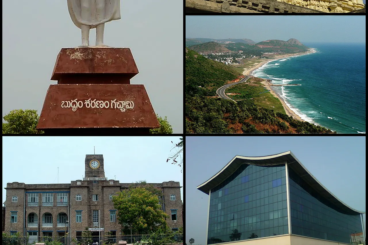 Montage of Visakhapatnam with Images from wikimedia commons