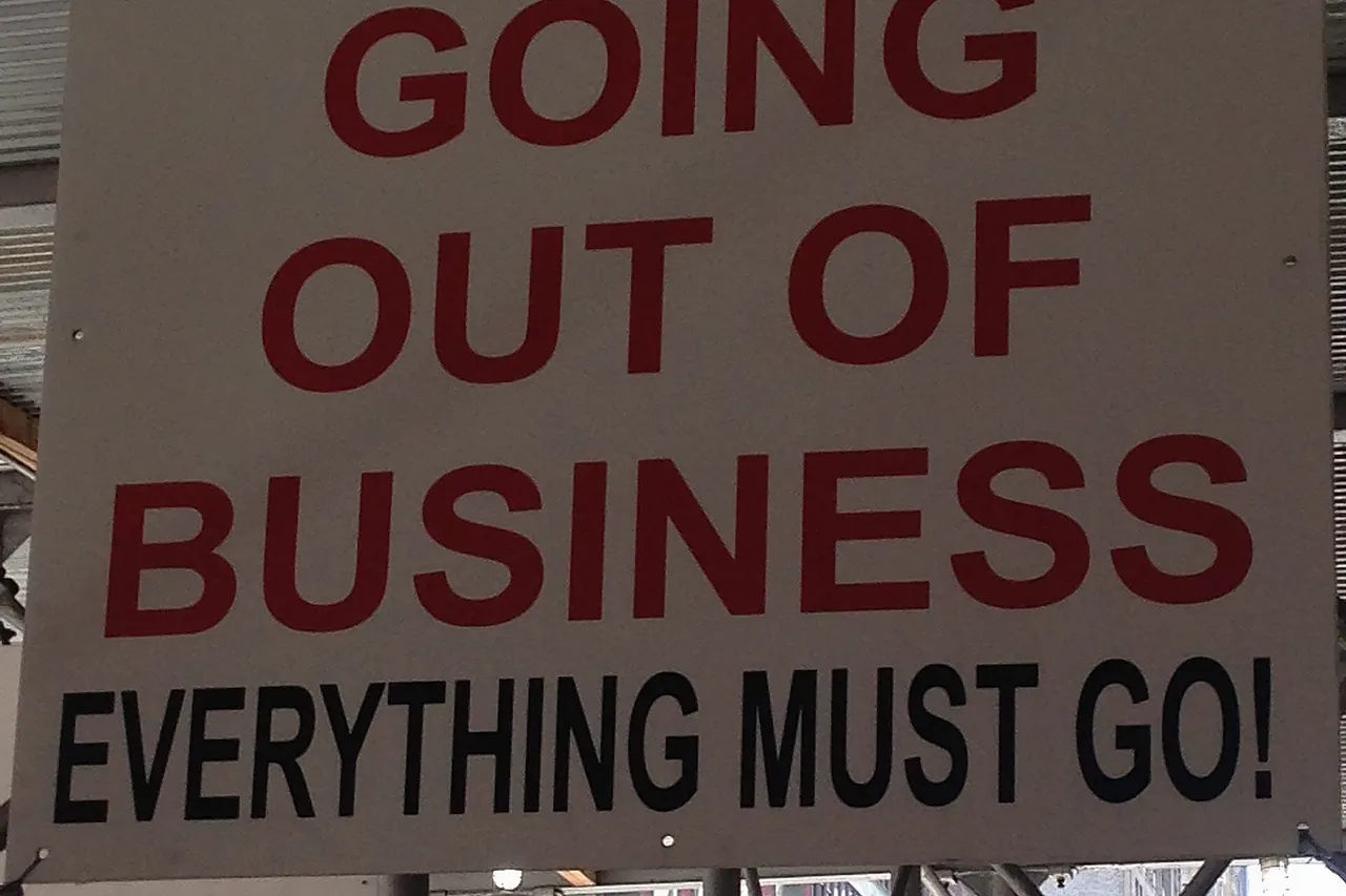 Going Out of Business Sign NYC