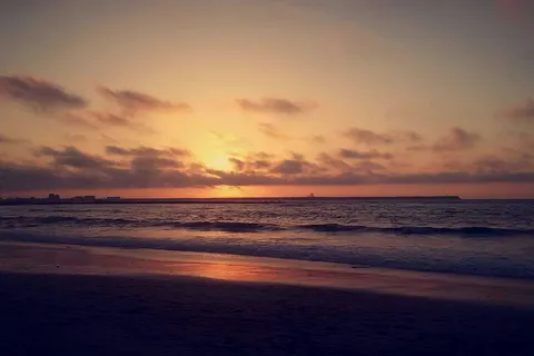 Sunset.