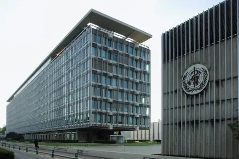 World Health Organisation headquarters, Geneva, north and west sides.