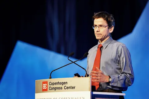 Foto: Lizette Kabré. Climate congress, Copenhagen 2009, 10-12 March. Professor Stefan Rahmstorf , Potsdam Institute for Climate Impact Research.