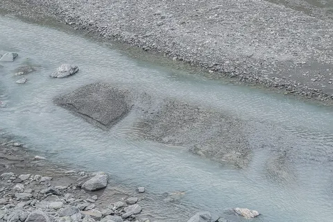 Fox River in West Coast Region, South Island of New Zealand