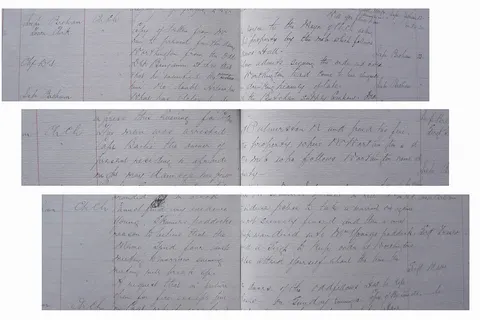 When Arthur Bently Worthington embarked upon his return voyage to Christchurch from Tasmania in 1897, he must have been aware that his arrival there was unlikely to be accompanied by the same degree of fanfare and enthusiasm that greeted him when he first set foot in the city, in 1890. In December 1895 the ‘tall and handsome’ American with ‘steel-blue greyish and expressive eyes’, whose real name was Oakley Crawford, had suddenly departed Christchurch, having spent the previous five years in residence there building up and ministering to his flock of acolytes, the ‘Students of Truth’, converts to his new religion. In reality, the charming Worthington was a notorious confidence trickster, having previously travelled the length and breadth of the United States bigamously marrying and swiftly defrauding the many wealthy women who crossed his path – abandoning them, and any children that he may have fathered along the way. His liaison with Mary Plunkett, the ‘wife’ who accompanied him to New Zealand in 1890, was the first to diverge from this pattern. Worthington met Mary, the editor of a Christian Science journal and wife of a notable businessman, in New York in 1889, whilst posing as a faith-healer for the sect, and quickly won her over. It wasn’t long before the two, accompanied by her two children, fled America, as Mary’s former husband had begun to unravel Worthington’s shameful and shocking past. In Mary, Worthington had found a woman whose charisma and beauty perfectly complemented his own, and hoards of Christchurch residents soon fell prey to their peculiar brand of proselytisation. Many in Christchurch willingly parted with their cash, and in some cases even mortgaged their homes, to further the religion, and to furnish the couple’s lifestyle. This extended even to the erection of a magnificent columned edifice, the Temple of Truth, in Latimer Square in 1892 (and the lavish private residence attached to it for the couple), within which Worthington preached his self-styled revivalist ‘rational form of Christianity’ to large congregations several times a week, and his insights into reincarnation and sexology for a smaller, more select audience. It was the latter that provoked an outcry – the Methodists first, and then the other denominations expressed their moral outrage at Worthington’s doctrine of free love, and as details of his sordid past started to emerge, and whispers grew about the sexual ‘goings on’ within the group, things began to heat up for him. Creditors were soon seeking financial reparation in the courts from Worthington for bad loans, a schism occurred within the group which culminated in Mary leaving Worthington (historian Geoffrey Rice in Christchurch Crimes and Scandals 1876-99 speculates that this was likely on account of Worthington’s sexual promiscuity - he quickly moved on and ‘wed’ a young parishioner, however), and New Zealand authorities moved to have him extradited by the United States. No wonder then that he fled for Australia at the close of 1895. What is more surprising is his decision to return in 1897 – presumably to have ‘another crack’ at the citizenry of Christchurch via a series of lectures at the Oddfellows’ Hall in September. During his third lecture, on 26 September, an angry crowd thought to number 6000 amassed in the street outside the building; the police found themselves unable to placate the mob and felt that they needed to read the Riot Act – doing so for the first time in Christchurch’s history. In 1899, Worthington finally made a permanent departure from New Zealand – though the events in Christchurch didn’t deter him from continuing his life of crime, and he died in prison in New York in 1917. Entries in the Police Communications Book, such as those pictured, record the frantic attempts of the police to prepare for and contain the anger on the streets of Christchurch. Archives New Zealand’s Christchurch Regional Office holds a wealth of historical material relating to the Canterbury and Westland areas, and this book can be viewed in person in our Christchurch Reading Room. Archives New Zealand/Te Rua Mahara o te Kāwanatanga Christchurch Regional Office [Archives Reference: CH439/26].