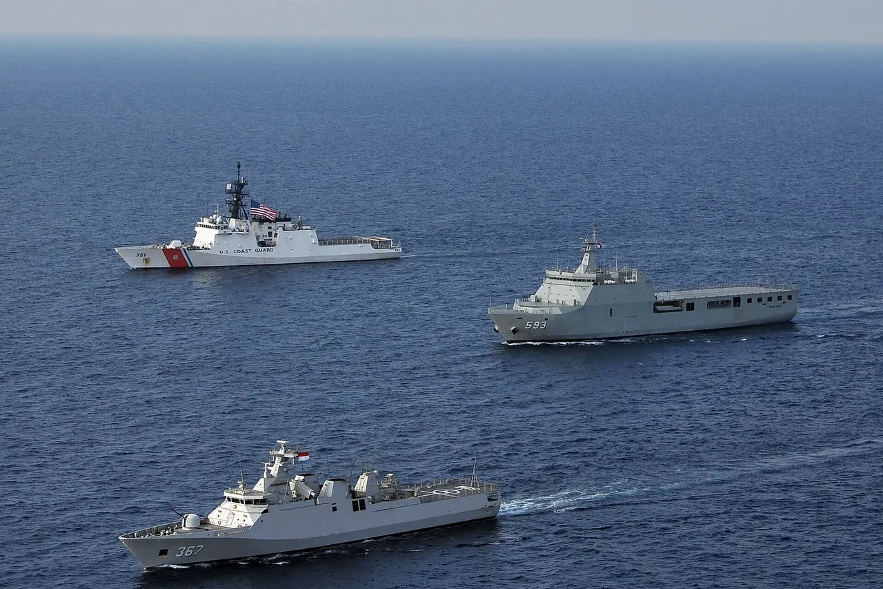 120606-N-HI414-603 JAVA SEA (June 6, 2012) The Indonesian navy Sigma-class corvette KRI Sultan Iskandar Muda (SIM 367), the Indonesian navy landing platform dock ship KRI Banda Aceh (BAC 593) and the Legend-class national security cutter USCGC Waesche (WMSL 751) transit the Java Sea while conducting ship formation exercises during the at-sea phase of Cooperation Afloat Readiness and Training (CARAT) 2012 Indonesia. CARAT 2012 is a nine-country, bilateral exercise between the United States and Bangladesh, Brunei, Cambodia, Indonesia, Malaysia, Singapore, the Philippines, Thailand, and Timor Leste and is designed to enhance maritime security skills and operational cohesiveness among participating forces. (U.S. Navy photo by Mass Communication Specialist 3rd Class Gregory A. Harden II/Released)