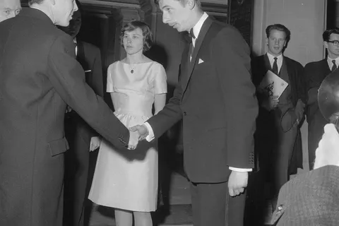 Lord Snowdon visits the Arts Festival at UCNW Bangor